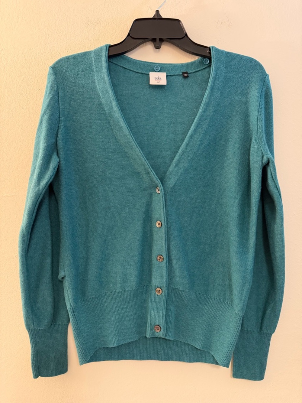 Cabi Teal Button Up Cardigan